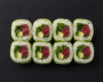 Spring Roll Thon Avocat Menth Coriandre