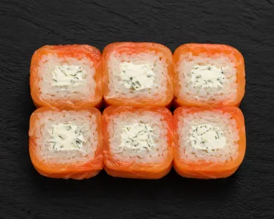 Saumon Roll Tataki Saumon Boursin